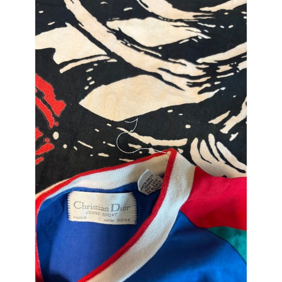 Christian Dior Jeune Sport toddler Color Block T Shirt Size S Red Blue Green - Picture 5 of 8
